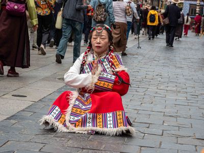Lhasa - Jokhang monastery.