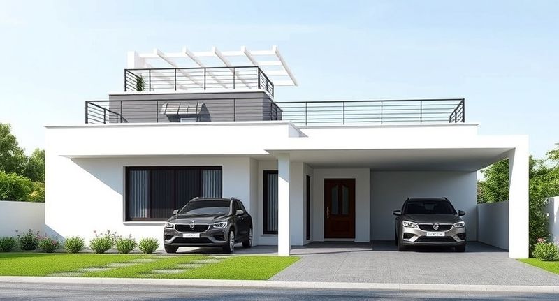 Modern Single Floor House with car parking