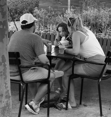Enjoying a Snack at the Crystal City Water Park