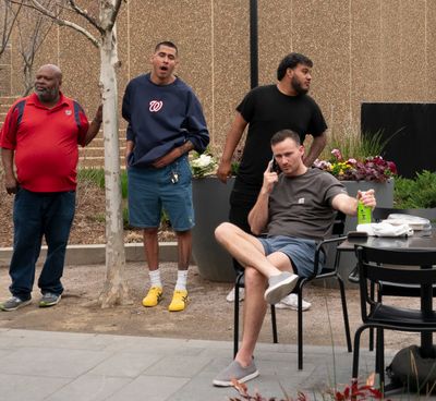 How guys enjoy a beautiful spring day.
