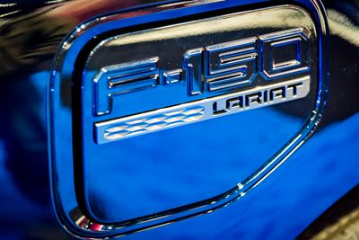 2023 Ford F-150 Lightning EV Lariat badges