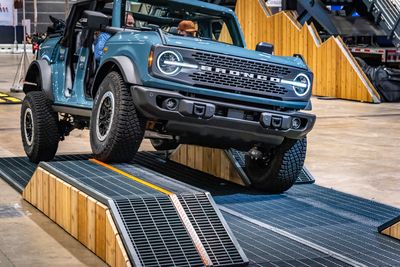 2023 Ford Bronco Badlands edition on the Ford 'Built Wild' off-road course