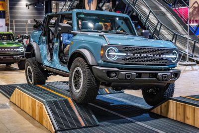 2023 Ford Bronco Badlands edition on the Ford 'Built Wild' off-road course