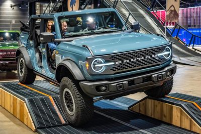 2023 Ford Bronco Badlands edition on the Ford 'Built Wild' off-road course
