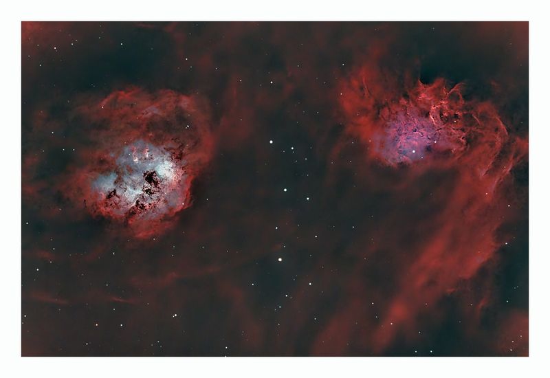 The Flaming Star & Tadpole Nebulae