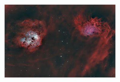 The Flaming Star & Tadpole Nebulae