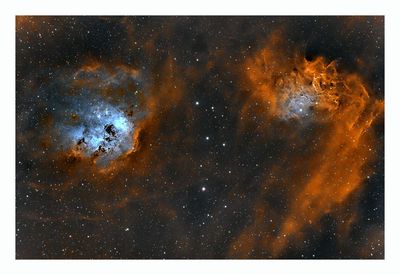 The Flaming Star & Tadpole Nebulae