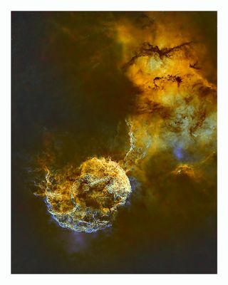 Jellyfish Nebula, Hubble version starless