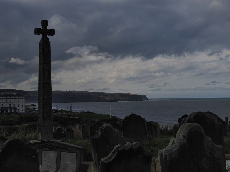 Memorial to Caedmon in St Marys churchyard