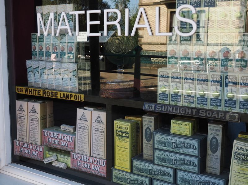 Beamish Museum - drugstore selling essentials