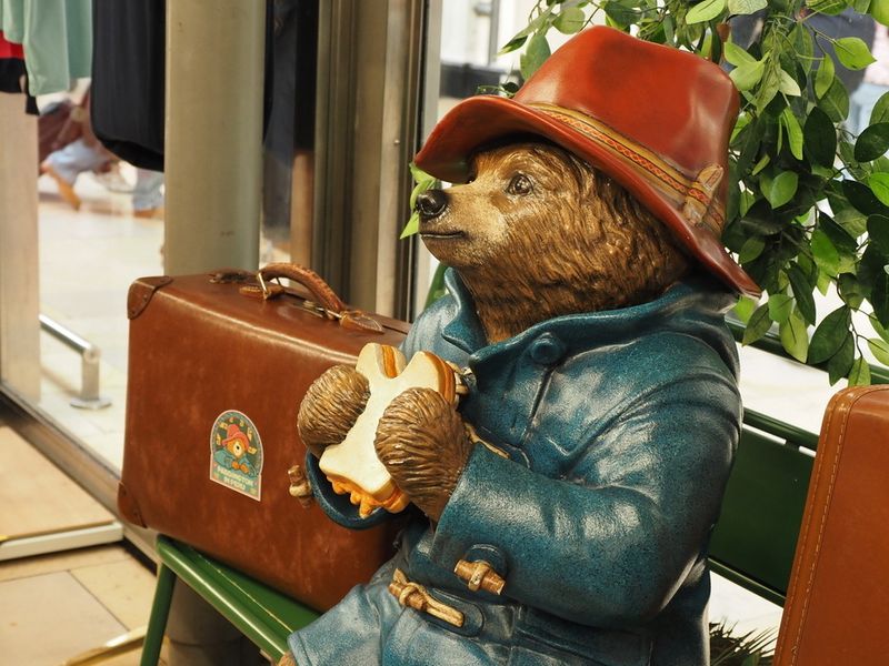 Paddington Bear - enjoying a marmalade sandwich