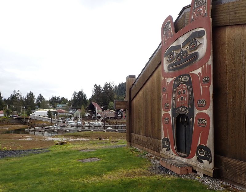 Chief Shakes house and Wrangell Marina