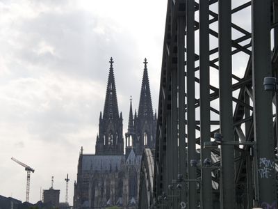 Railway lines just stopping before hitting the Klner Dom