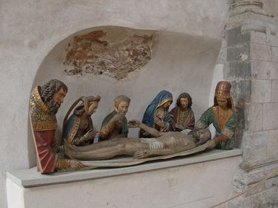 Church Gross Sankt Martin - burial scene