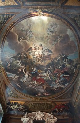 Painted chapel ceiling