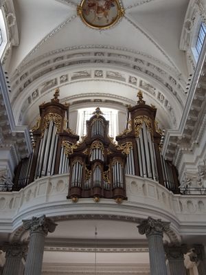 St Ursen - main organ above west entrance