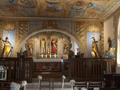 Inside the chapel at Verena Hermitage