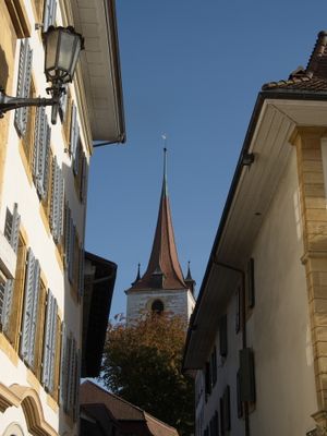 Murten old town - narrow alley