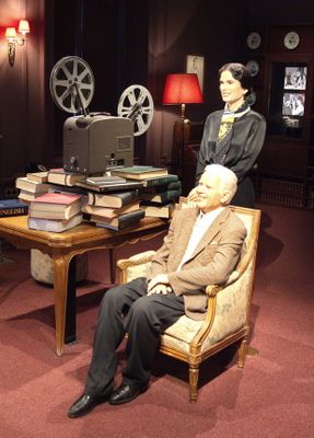 Chaplin and his wife Oona