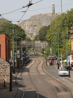 Crich Village with Crich Stand - a WW I memorial