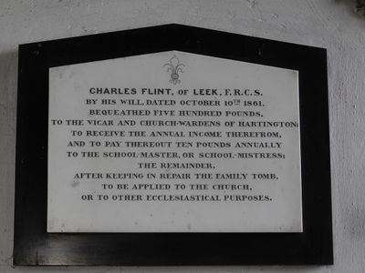 Hartington - Church of St Giles - 19th century financial arrangements