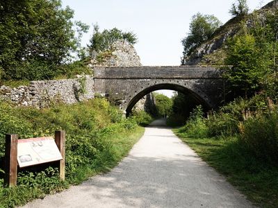 Chee Dale on the Monsal Trail - where once there were railway lines