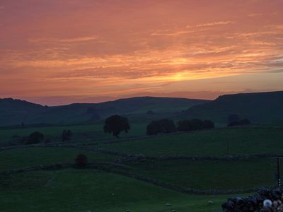 Sunset in the White Peak area of the Peak District