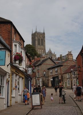 The Steep Hill leading up to the cathedral