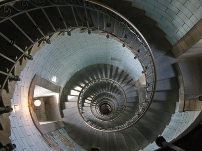 Stairs at Phare d'Eckmuhl