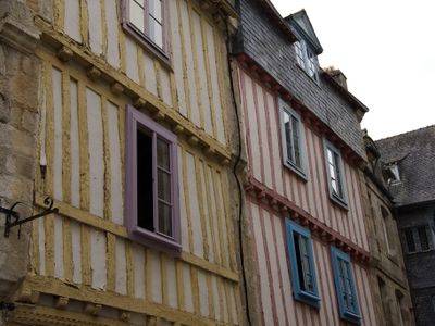 Colourful timbered house fronts