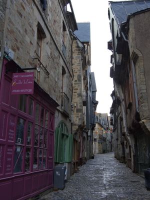 Vitr - narrow medieval lanes