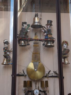Clock and bell mechanism