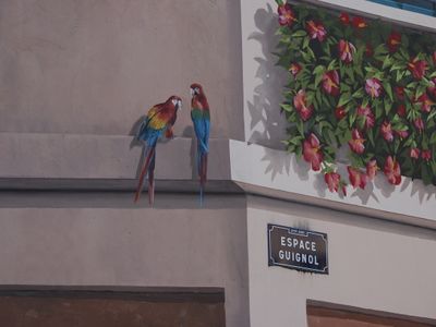 Mur des Canuts - trompe l'oeil