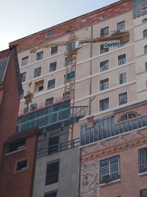 Mur des Canuts - trompe l'oeil