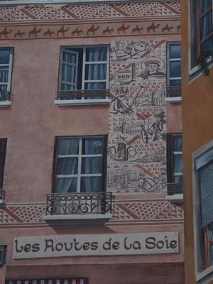 Mur des Canuts - trompe l'oeil