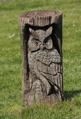 Sculpted owl