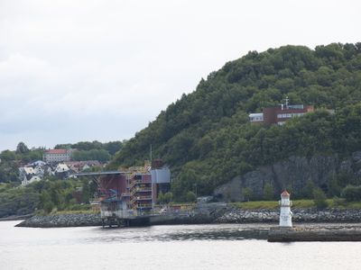 Entering Trondheim harbour