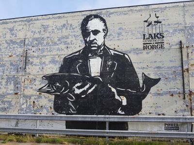 The Codfather - Brando mural