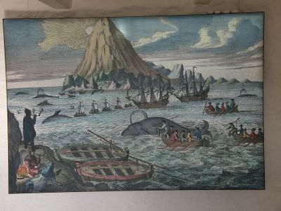 Illustration of an 18th century battle at sea
