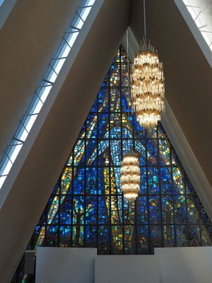 Tromsø - Arctic Cathedral - glass mosaic