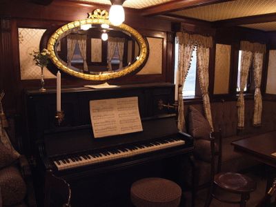 Lounge on Finnmarken 1956 vessel