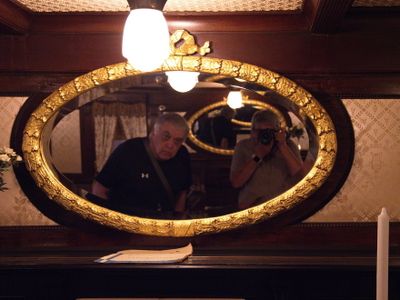 Inspecting genteel living on board the Finnmarken vessel