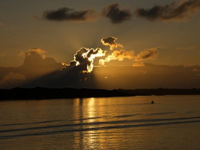 Our first Norwegian sunset
