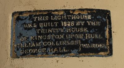Paull lighthouse - inscription