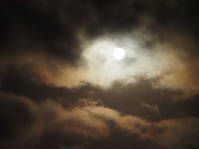 Full Moon while crossing to Newcastle on the ferry