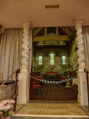 Inside St Mary's Church HDR