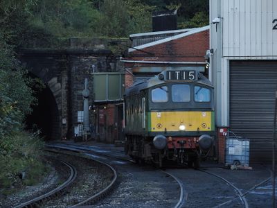 Grosmont -  Diesel engine going back to the shed for the night