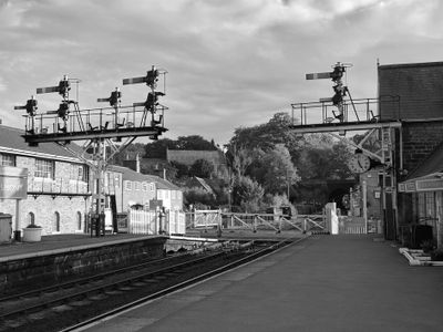 Grosmont station BW