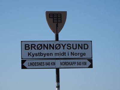 The town half way down or up the Norwegian coast