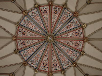 York Minster - vaulted ceiling of the Chapter House